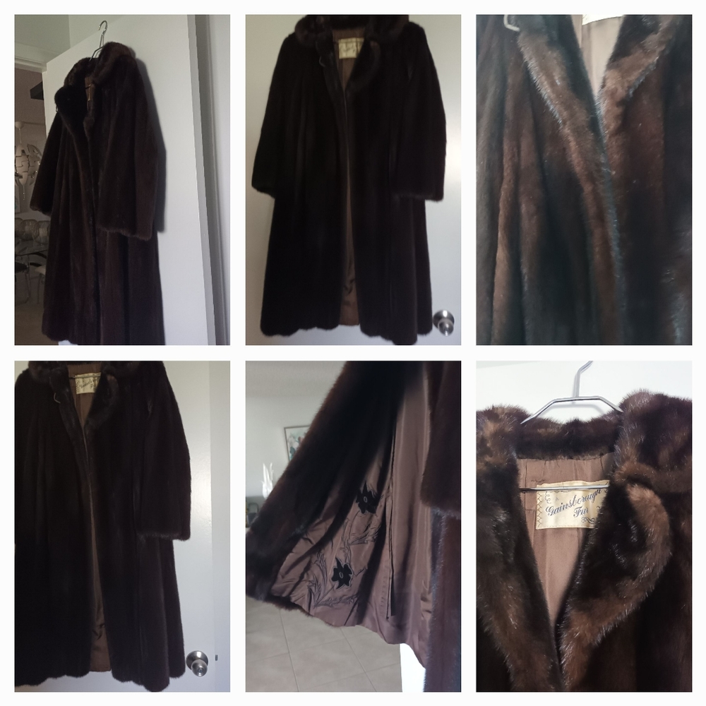 Mink coat cost $15.000 used 3 times asking $3000 vintage obo